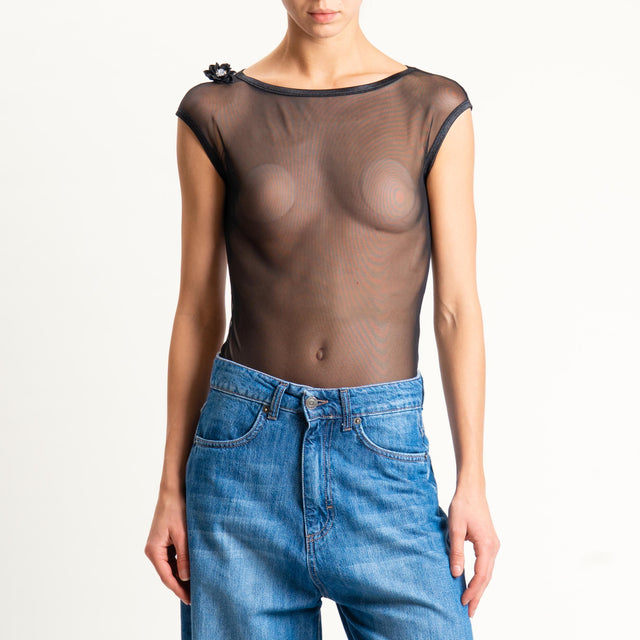 Philia Loft-Body in tulle - nero