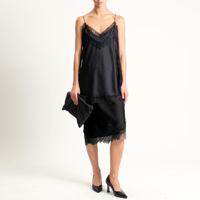 Philia Loft-Top con pizzo - nero