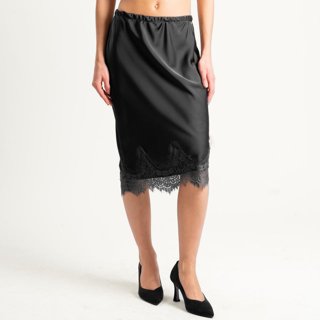 Philia Loft-Gonna con pizzo - nero