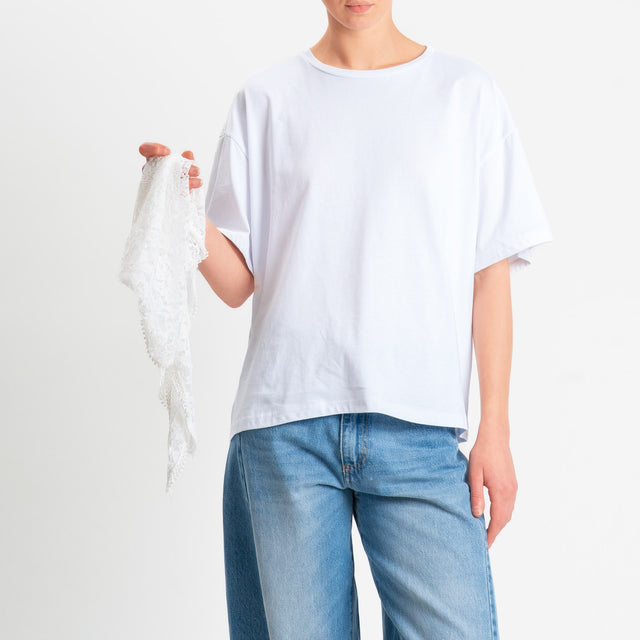 Philia Loft-T-shirt girocollo + fusciacca - bianco