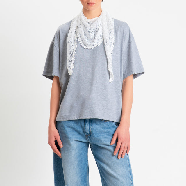Philia Loft-T-shirt girocollo + fusciacca - grigio