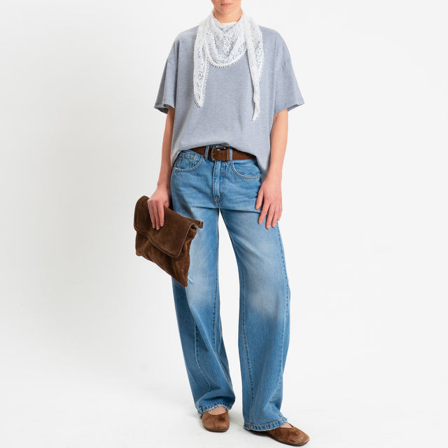 Philia Loft-T-shirt girocollo + fusciacca - grigio