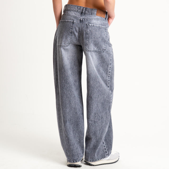 Philia Loft-Jeans dettaglio strass - denim nero