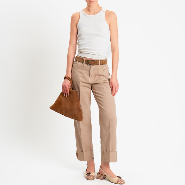 Philia Loft-Jeans taglio vivo straight fit - desert