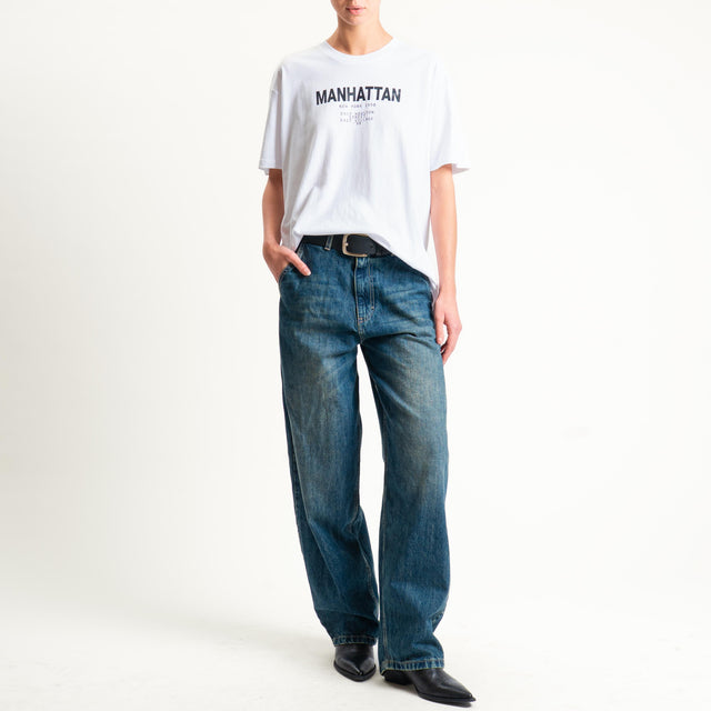 Philia Loft-T-shirt "MANHATTAN" - bianco