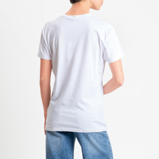 Philia Loft-T-shirt stampa giraffa - bianco