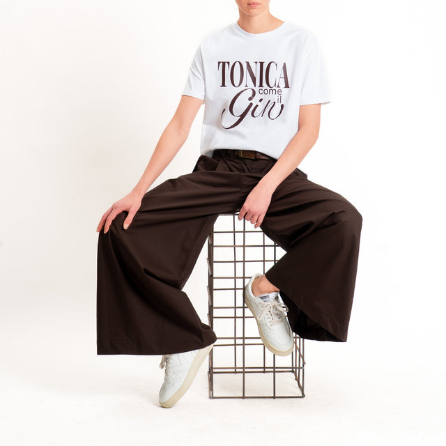 Philia Loft-T-shirt "TONICA COME IL GIN" - bianco