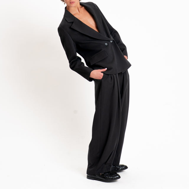 Philia loft-Giacca doppiopetto - nero