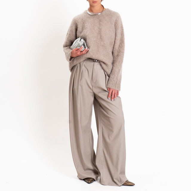 Philia loft-Pantalone wide leg con pinces - cacha