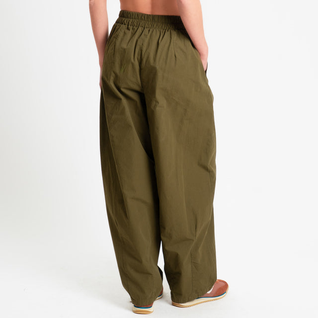 Philia Loft-Pantalone balloon elastico in vita - militare