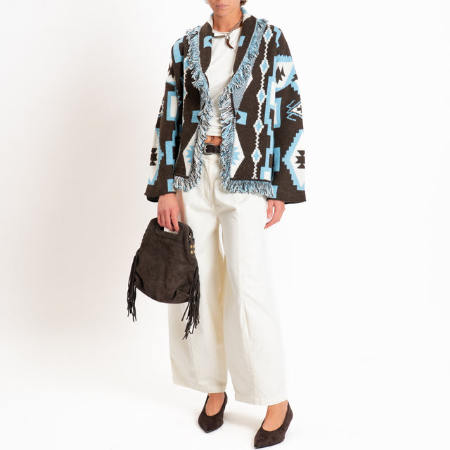 Philia loft-Pantalone barrel con cintura - latte