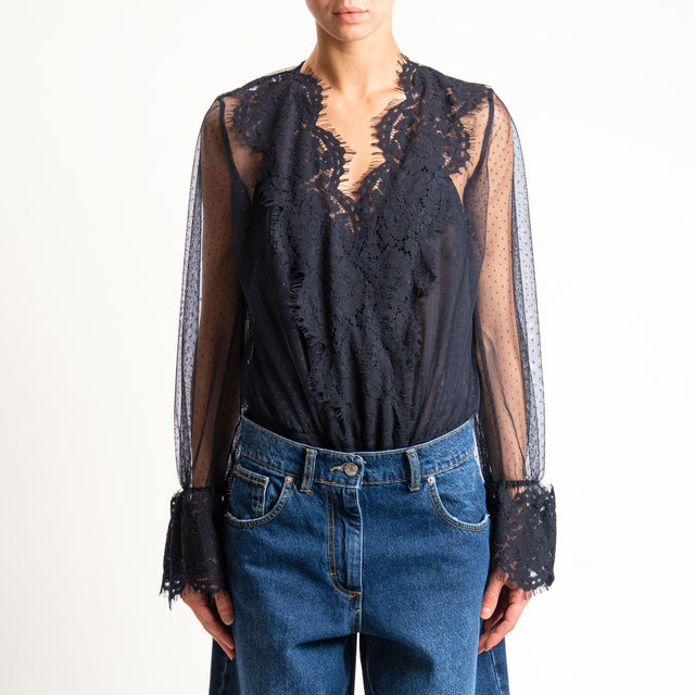 Philia Loft-Body con pizzo - nero
