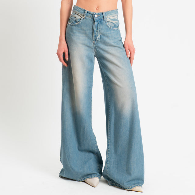Philia Loft-Jeans tessuto tencel wide leg fit - denim