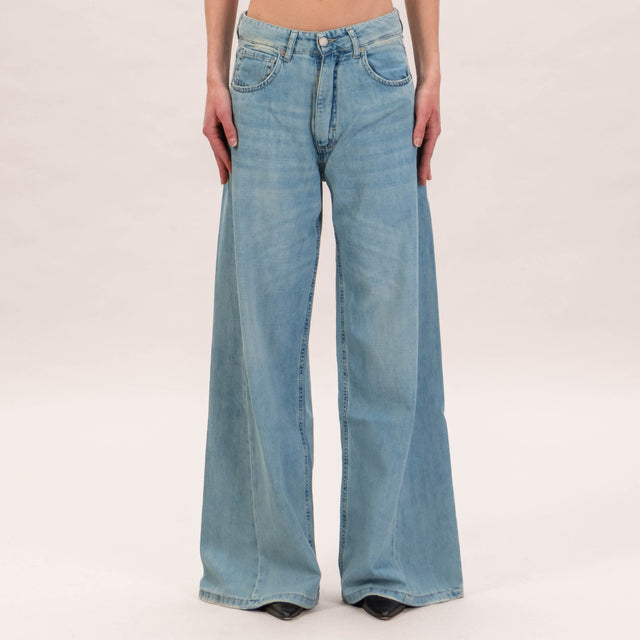Zeroassoluto-Jeans POPLAR lightweight wide leg - denim chiaro
