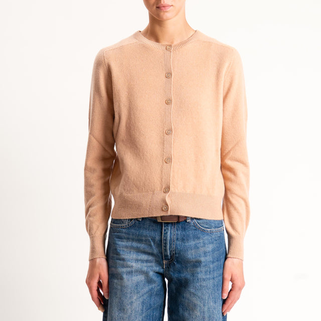 Souvenir-Cardigan 100% lana - cammello