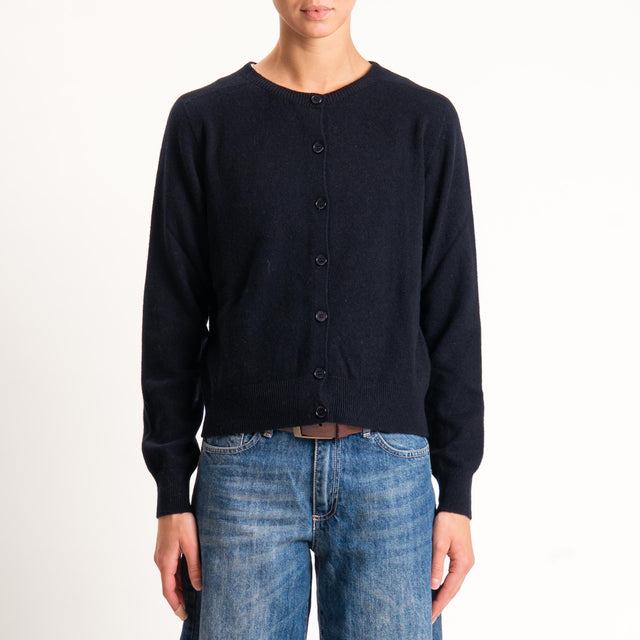 Souvenir-Cardigan 100% lana - nero