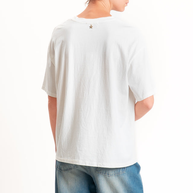 Souvenir-T-shirt Snoopy - bianco