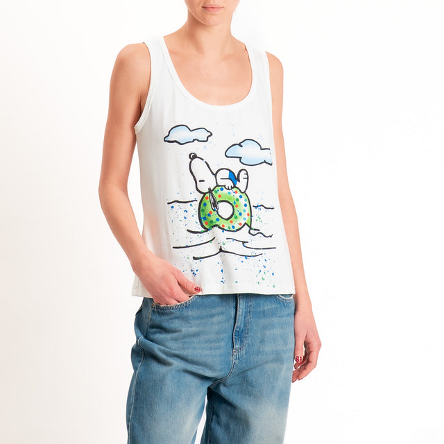 Souvenir-Top SNOOPY - bianco