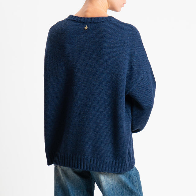 Souvenir-Maglia orsetto misto alpaca - Blu