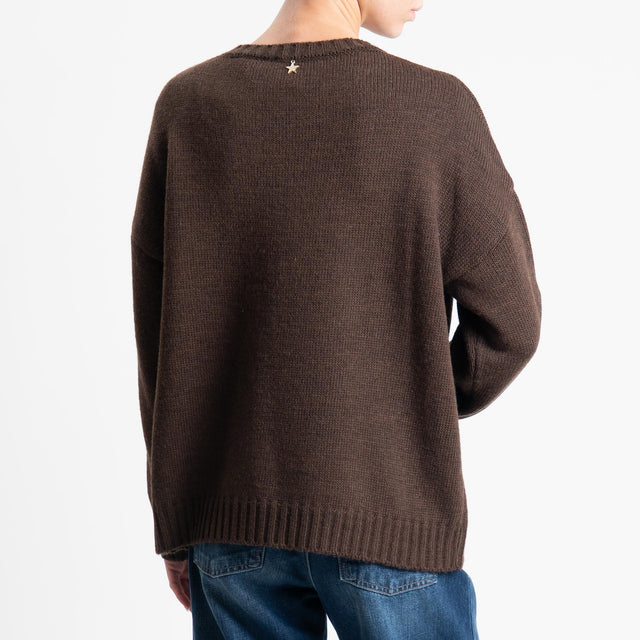 Souvenir-Maglia orsetto misto alpaca - moro