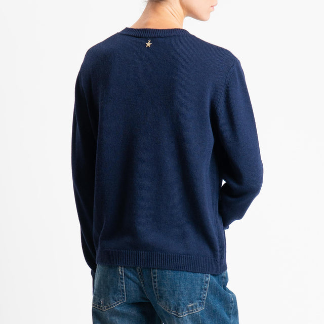 Souvenir-Maglia Snoopy misto cashmere - Blu