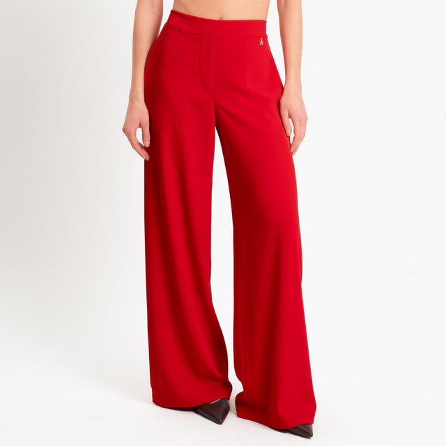 Souvenir-Pantalone tessuto fluido elastico dietro - rosso