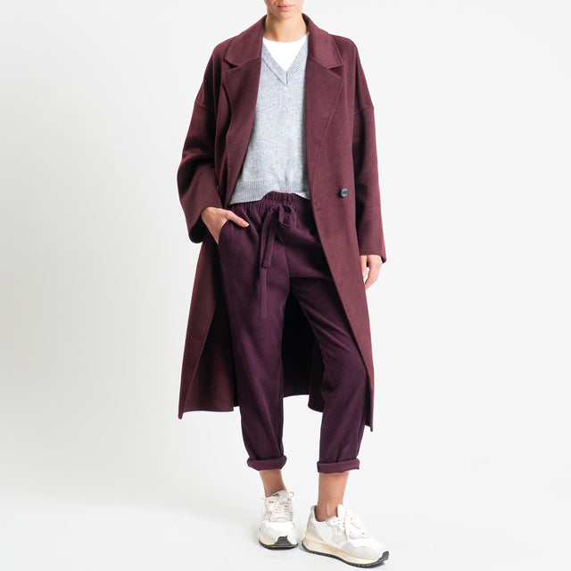 Souvenir-Pantalone con coulisse - amarone