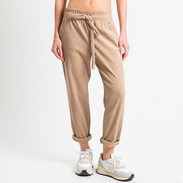 Souvenir -Pantalone con coulisse - cammello