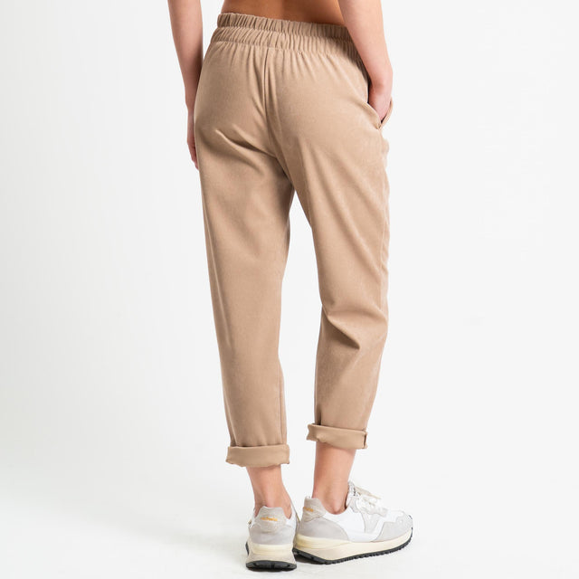 Souvenir -Pantalone con coulisse - cammello