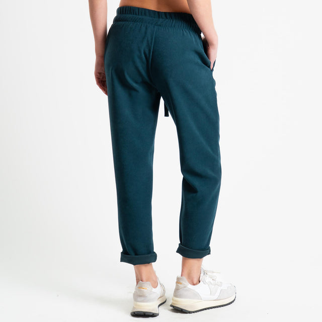 Souvenir -Pantalone con coulisse - verde bosco