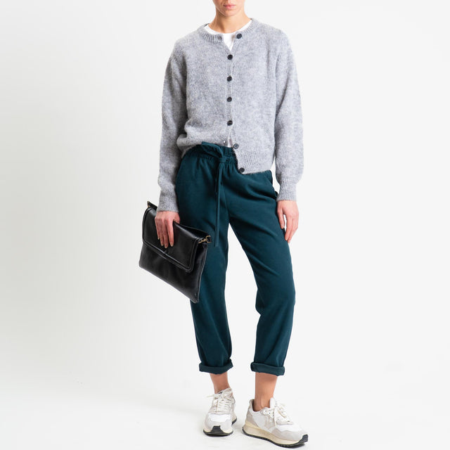 Souvenir -Pantalone con coulisse - verde bosco