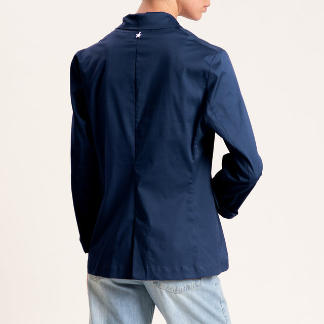 Souvenir-Giacca un bottone cotone super light elas - blu