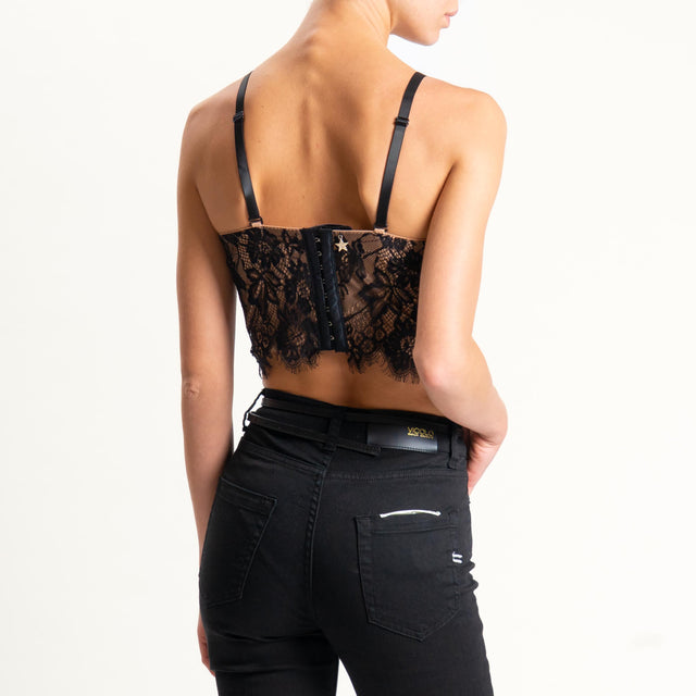 Souvenir-Top bustier - nero
