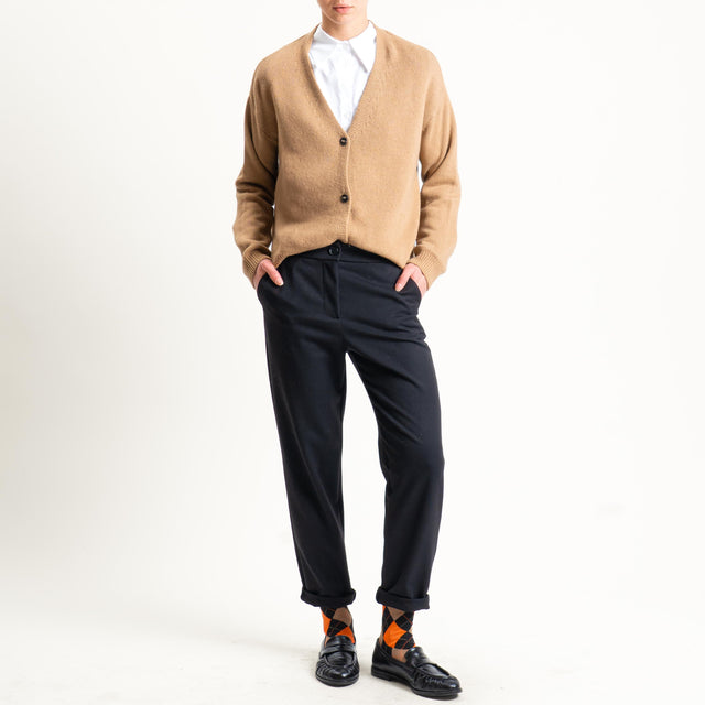 Souvenir-Pantalone elastico dietro - nero