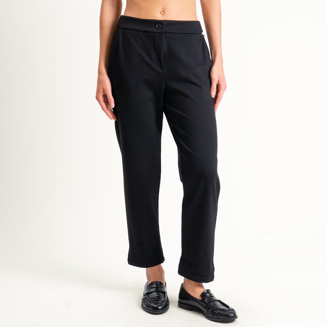 Souvenir-Pantalone elastico dietro - nero