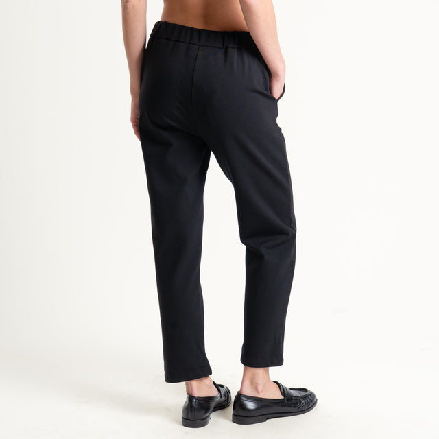 Souvenir-Pantalone elastico dietro - nero