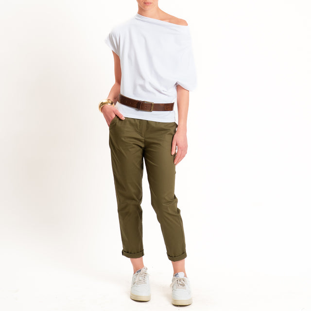 Souvenir-Pantalone MIA chino elastico dietro - militare