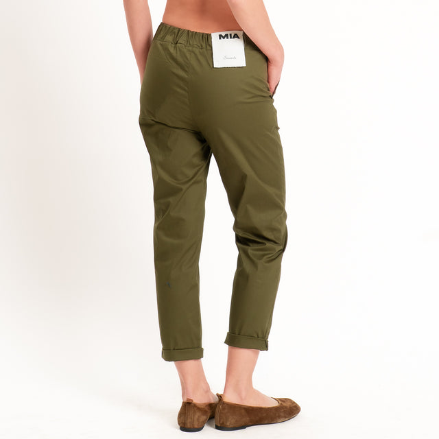 Souvenir-Pantalone MIA chino elastico dietro - militare