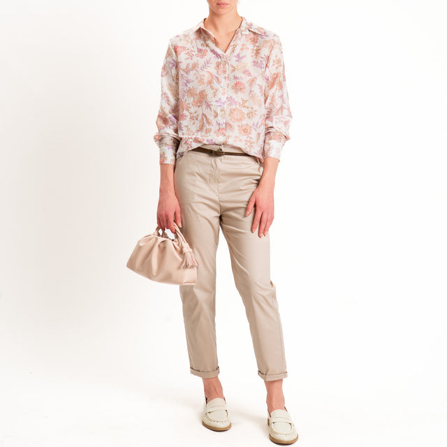 Souvenir-Pantalone MIA chino elastico dietro - sabbia