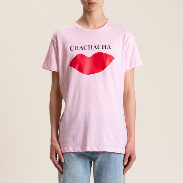 Souvenir-T-shirt "chachachà" - rosa
