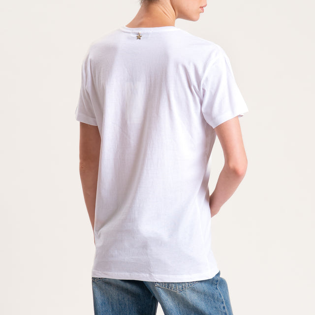 Souvenir-T-shirt "PAPAYA" - bianco