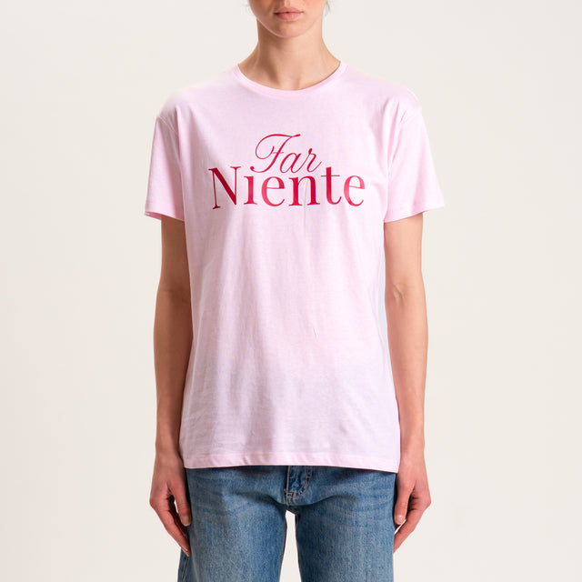 Souvenir-T-shirt "FAR NIENTE" - rosa