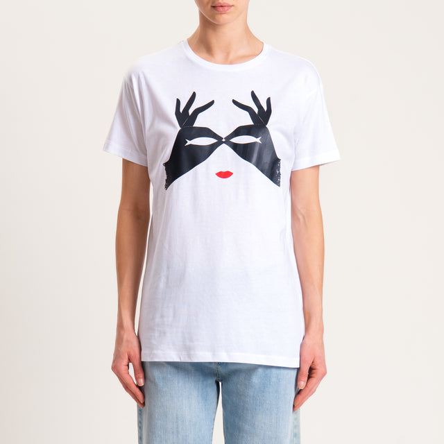 Souvenir-T-shirt con stampa - bianco