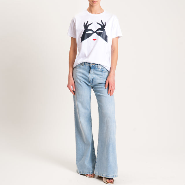 Souvenir-T-shirt con stampa - bianco