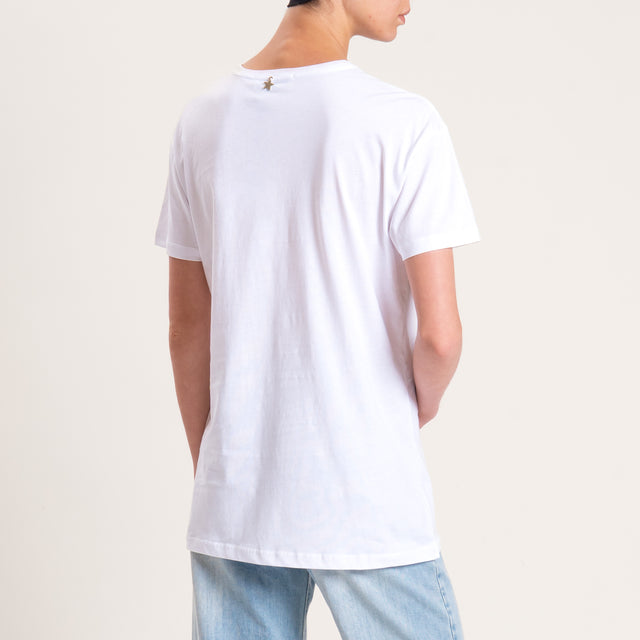 Souvenir-T-shirt "VITA AL SOLE" - bianco