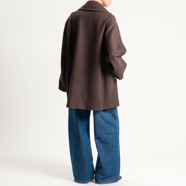 Souvenir- Cappotto misto lana - fondente