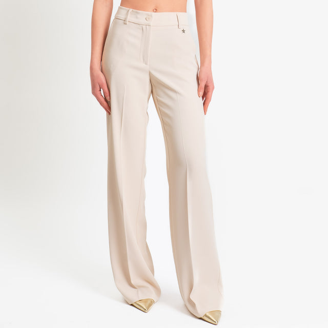 Souvenir-Completo Giacca + pantalone tessuto fluido - avorio