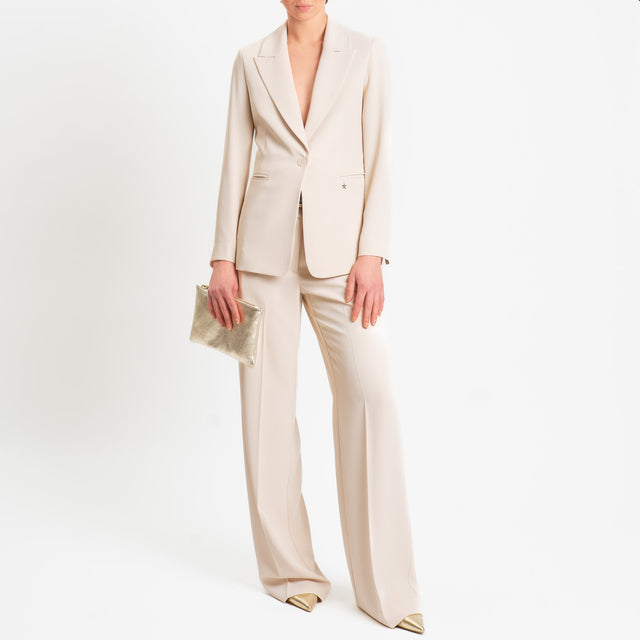 Souvenir-Completo Giacca + pantalone tessuto fluido - avorio