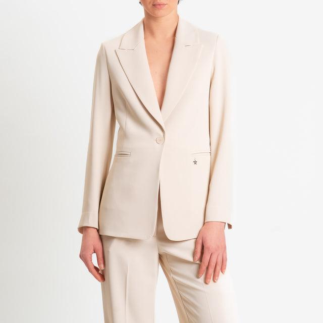 Souvenir-Completo Giacca + pantalone tessuto fluido - avorio