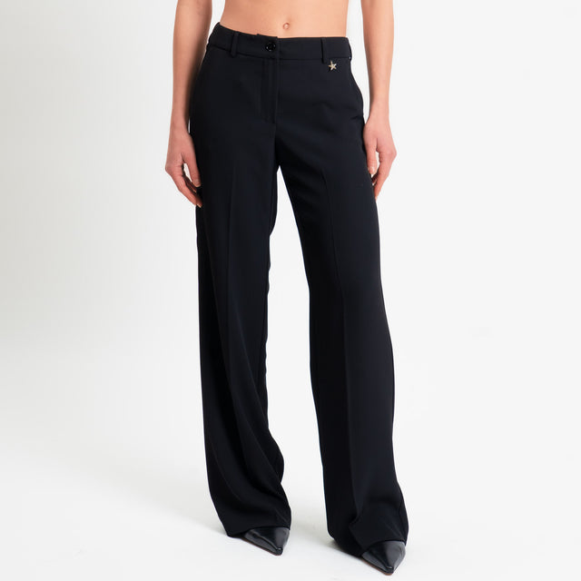 Souvenir-Completo Giacca + pantalone tessuto fluido - nero